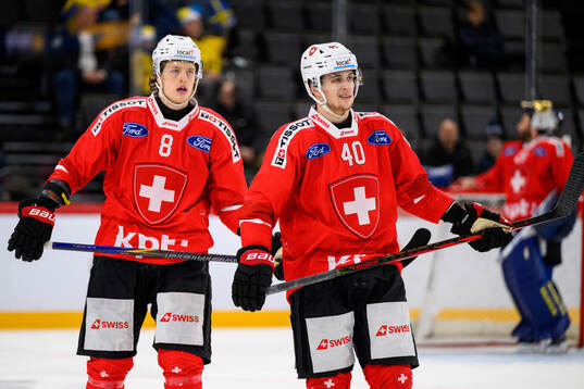 Simon Knak and Jonas Taibel of Switzerland