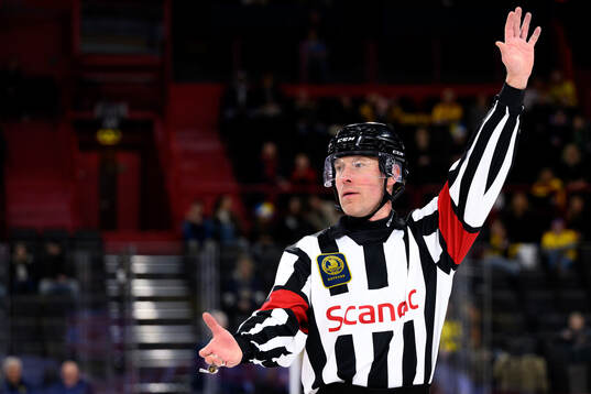 Referee Tobias Björk