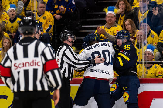 Saku Maenalanen of Finland and Filip Johansson of Sweden