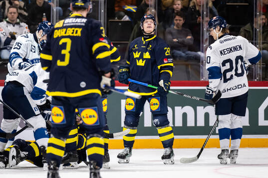 Anton Bengtsson of Sweden looks dejected