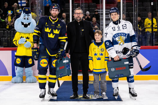 Klas Dahlbeck of Sweden and Atro Leppänen of Finland is