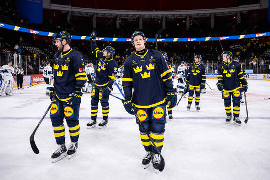 Anton Bengtsson of Sweden looks dejected