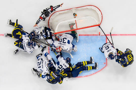 Goaltender Lassi Lehtinen of Finland
