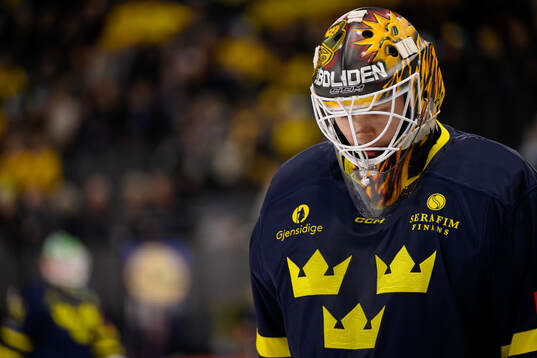 Goalkeeper Linus Söderström of Sweden looks dejected