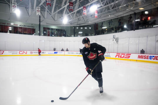 Colton Parayko of Canada at a practice session