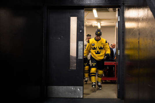 Jesper Bratt of Sweden at a practice session