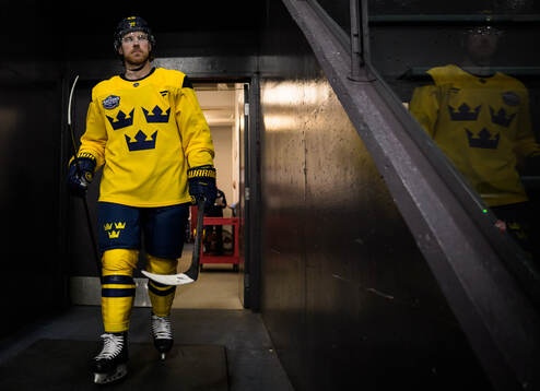 Elias Lindholm of Sweden at a practice session