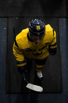 Elias Lindholm of Sweden at a practice session