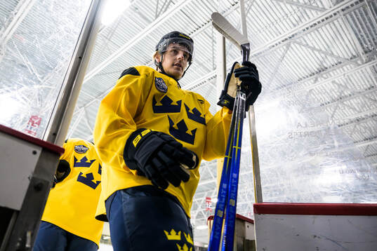 Leo Carlsson of Sweden at a practice session