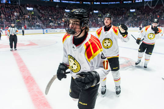Brynäs Michal Svrcek jublar
