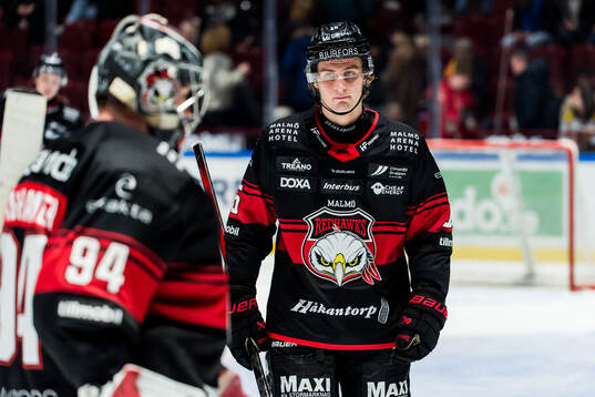 Malmö Redhawks Freddie Larsson deppar