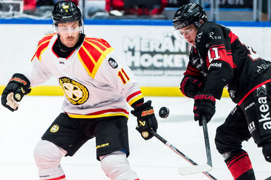Malmö Redhawks Nikola Pasic och Brynäs Jordan Schroeder