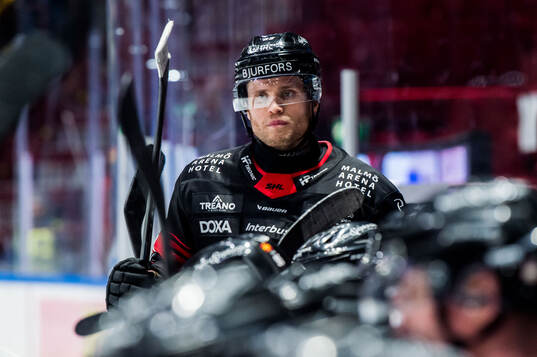 Malmö Redhawks Christoffer Forsberg deppar