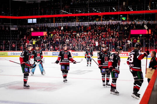 Örebros Niklas Nilsson, Peetro Seppälä och Robert Leino