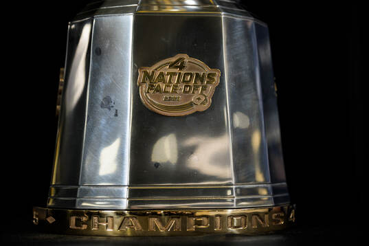 Detail of the Four Nations trophy