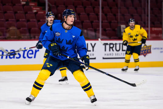 Gustav Forsling of Sweden at a practice session