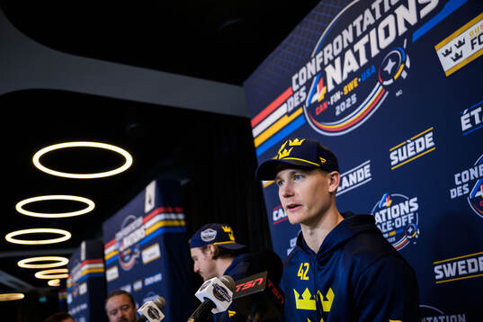 And Gustav Forsling of Sweden is being interviewed by media