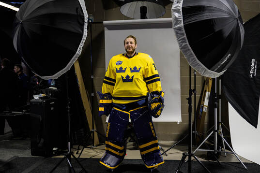 Goaltender Linus Ullmark of Sweden