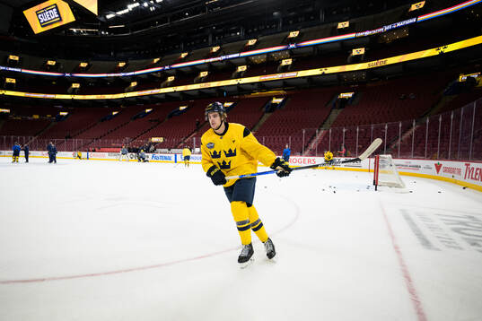 Leo Carlsson of Sweden at a practice session