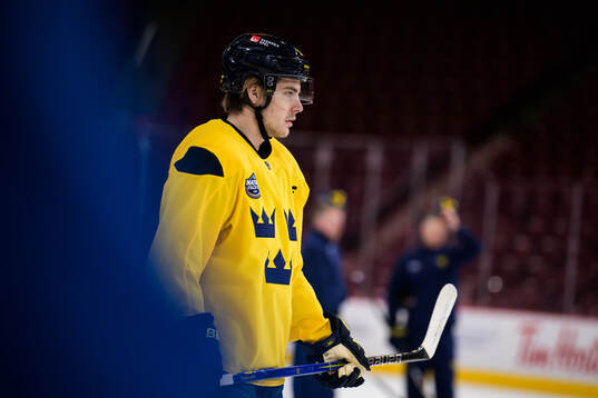 Leo Carlsson of Sweden at a practice session