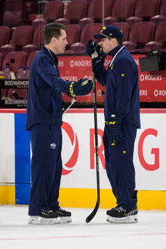 Head coach Sam Hallam and assistant coach Stefan Klockare