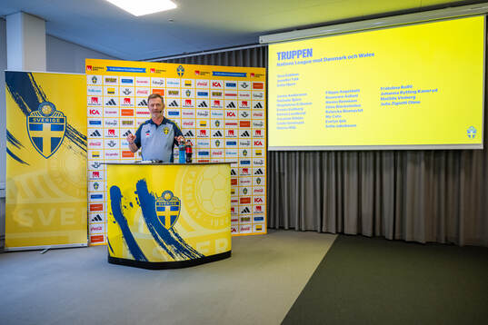 Head coach Peter Gerhardsson of the Swedish women's