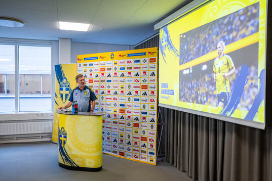 Head coach Peter Gerhardsson of the Swedish women's