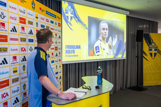 Head coach Peter Gerhardsson of the Swedish women's