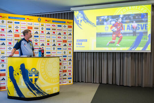 Head coach Peter Gerhardsson of the Swedish women's