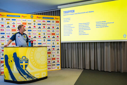 Head coach Peter Gerhardsson of the Swedish women's