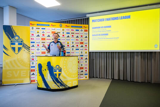 Head coach Peter Gerhardsson of the Swedish women's