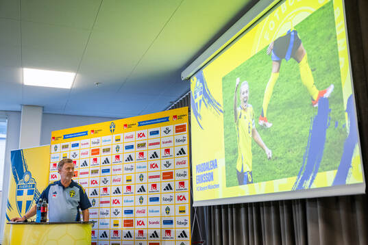Head coach Peter Gerhardsson of the Swedish women's