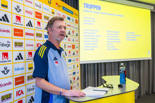 Head coach Peter Gerhardsson of the Swedish women's