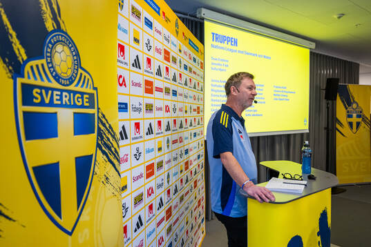 Head coach Peter Gerhardsson of the Swedish women's
