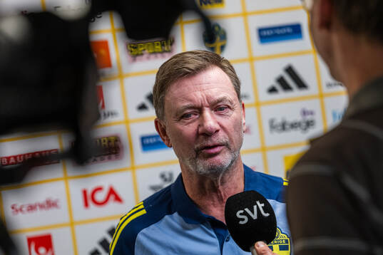 Head coach Peter Gerhardsson of the Swedish women's