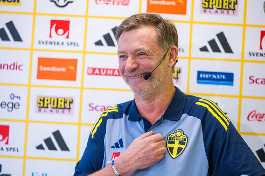 Head coach Peter Gerhardsson of the Swedish women's