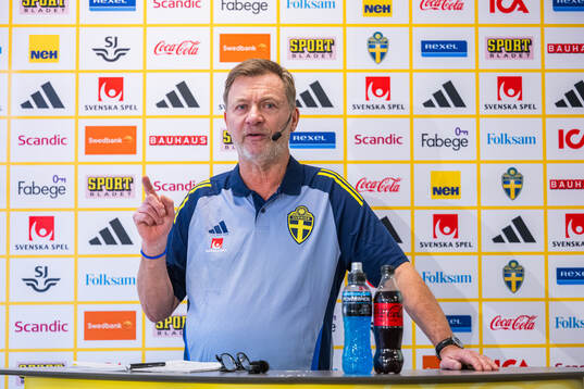 Head coach Peter Gerhardsson of the Swedish women's