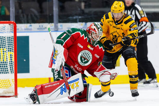 Frölundas målvakt Lars Johansson och Skellefteås Pär