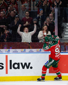 Frölundas Filip Cederqvist jublar