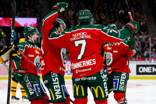 Frölundas Henrik Tömmernes jublar