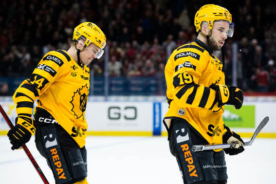 Skellefteås Andreas Johnson och Martins Dzierkals deppar