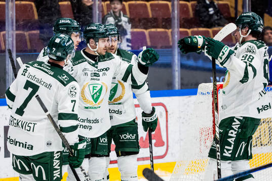 Färjestads Joel Kellman jublar