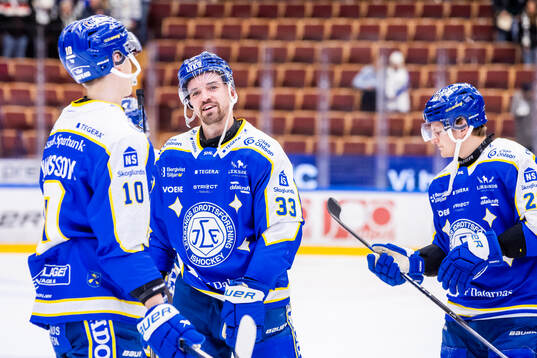 Leksands Eddie Larsson jublar