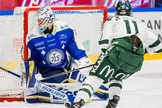 Leksands målvakt Marcus Gidlöf