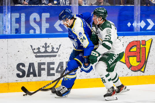 Leksands Peter Cehlarik och Färjestads Noel Styrenius