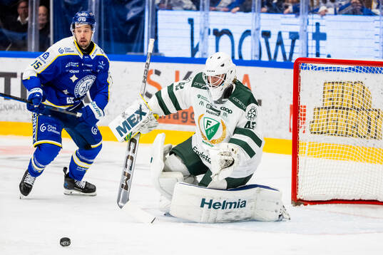 Färjestads målvakt Anders Lindbäck