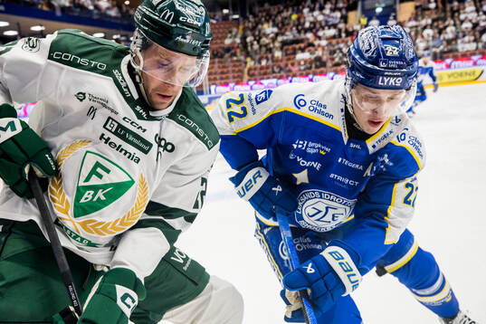 Färjestads Per Åslund och Leksands Lukas Vejdemo