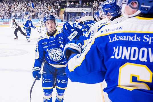 Leksands Arvid Eljas jublar