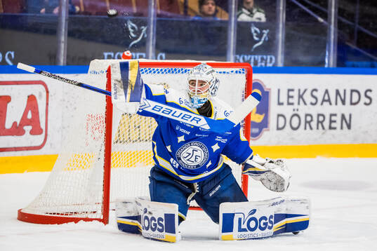 Leksands målvakt Marcus Gidlöf