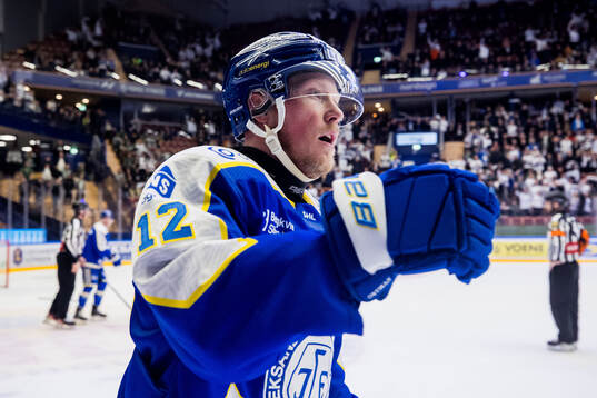 Leksands Kalle Östman jublar